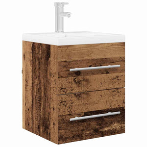 Waschbeckenunterschrank Altholz 38,5x41x48cm