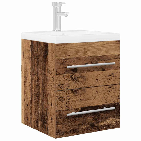 Waschbeckenunterschrank Altholz 38,5x41x48cm