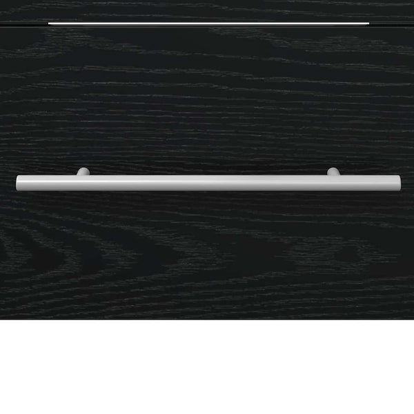 Waschbeckenunterschrank Schwarz Eichen-Optik