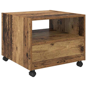 Couchtisch Altholz mit Schubladen 55x55 cm
