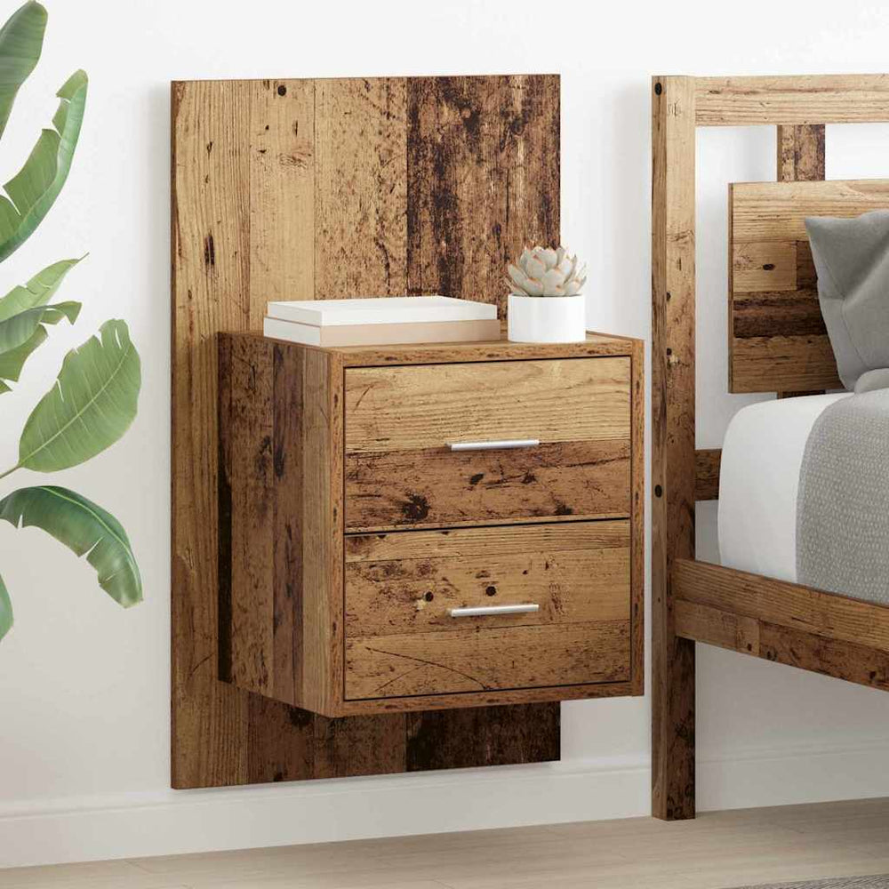 Wandmontierte Nachttische, 2er-Set