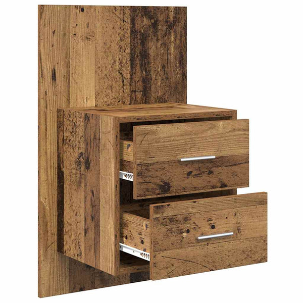 Wandmontierte Nachttische, 2er-Set