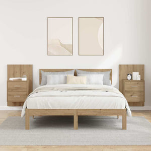 Wand-Nachttisch Artisan Eiche 2er-Set