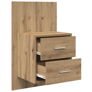 Wand-Nachttisch Artisan Eiche 2er-Set