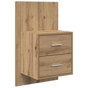 Wand-Nachttisch Artisan Eiche 2er-Set