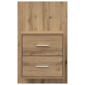 Wand-Nachttisch Artisan Eiche 2er-Set