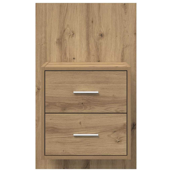 Wand-Nachttisch Artisan Eiche 2er-Set