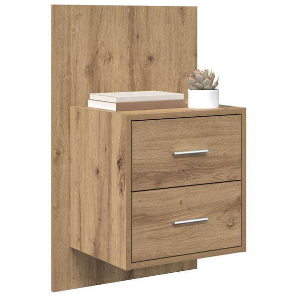 Wand-Nachttisch Artisan Eiche 2er-Set