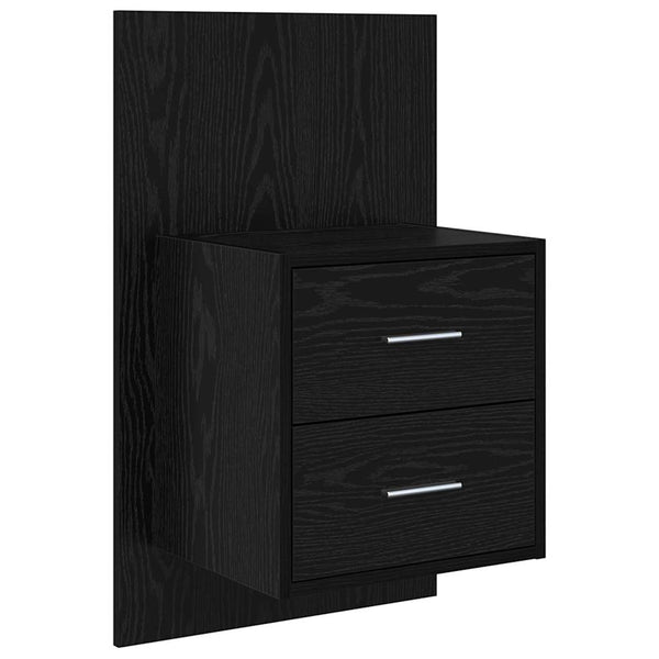 Wand-Nachttisch 2er-Set, Eichen-Optik
