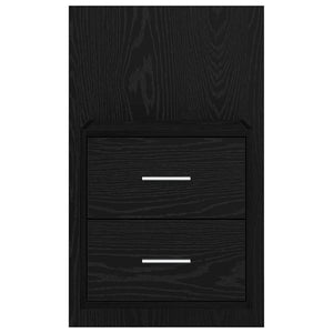 Wand-Nachttisch 2er-Set, Eichen-Optik