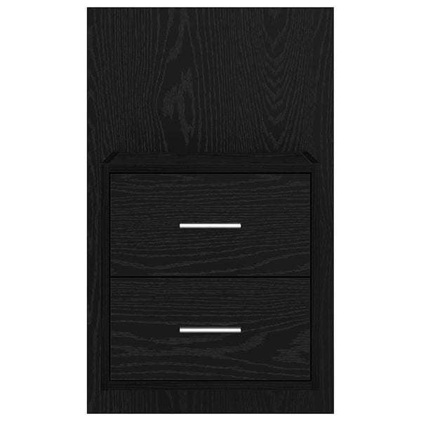 Wand-Nachttisch 2er-Set, Eichen-Optik