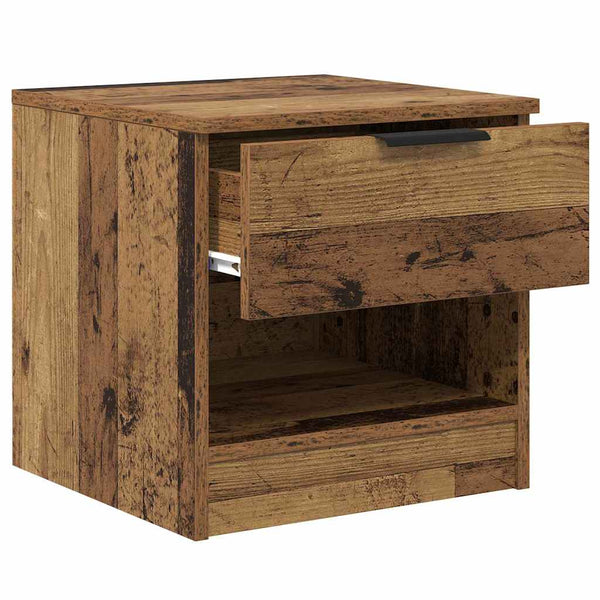 Bettschrank 2er Set Altholz 40x39x40cm