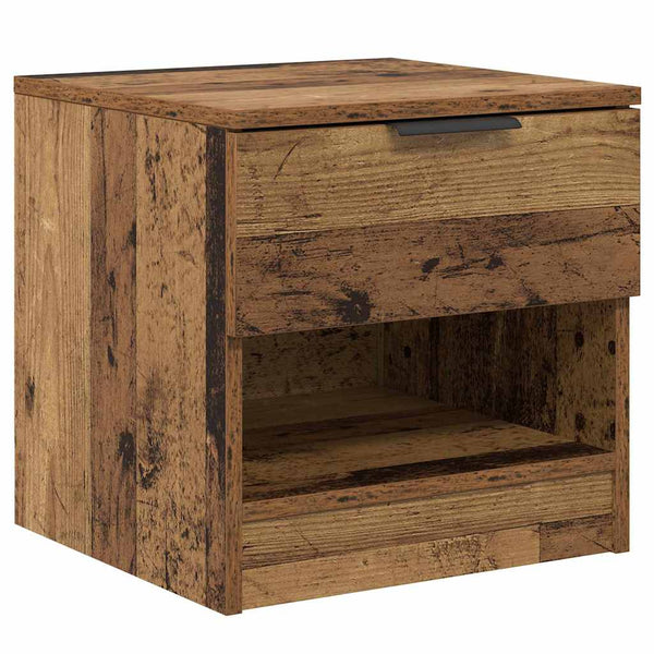 Bettschrank 2er Set Altholz 40x39x40cm