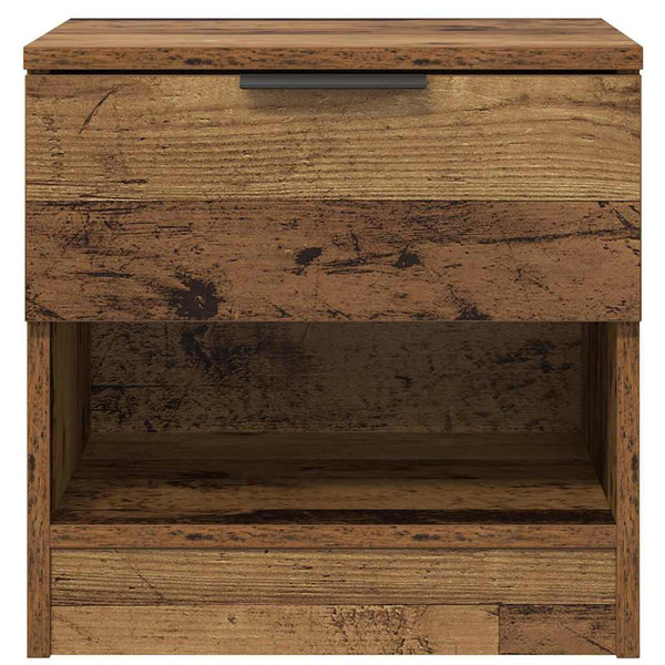 Bettschrank 2er Set Altholz 40x39x40cm