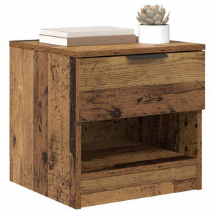 Bettschrank 2er Set Altholz 40x39x40cm