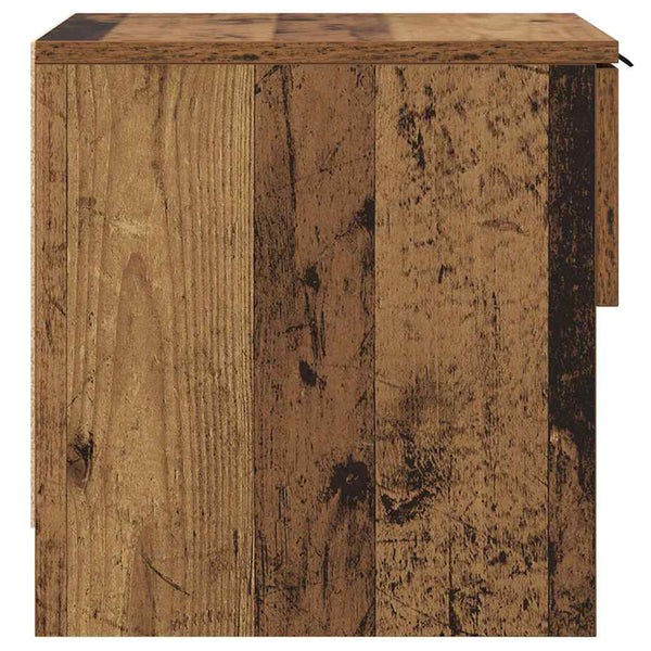 Bettschrank 2er Set Altholz 40x39x40cm