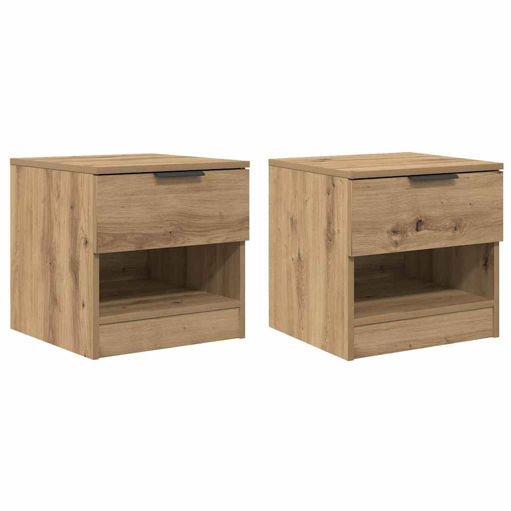 Bettschrank 2er Set Artisan-Eiche