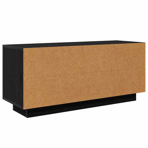 TV-Schrank Schwarz Eichen-Optik 102 cm