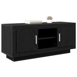 TV-Schrank Schwarz Eichen-Optik 102 cm