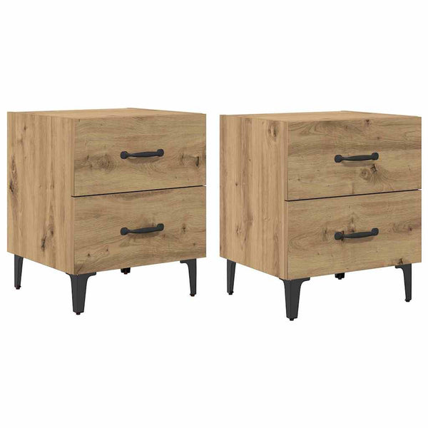 Bettschrank 2er-Set Artisan Eiche