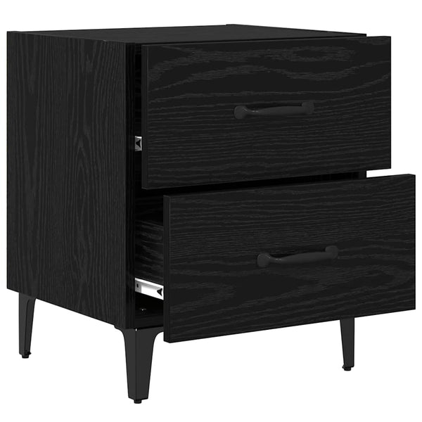 Bettschrank Schwarz Eichen-Optik