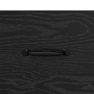 Bettschrank 2er Set Schwarz Eichen-Optik