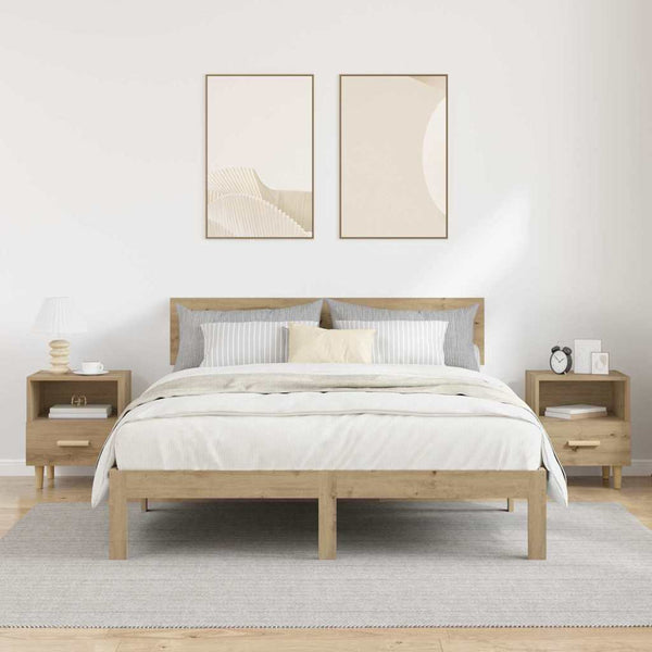 Nachttisch 2er Set Eiche 40x35x47cm