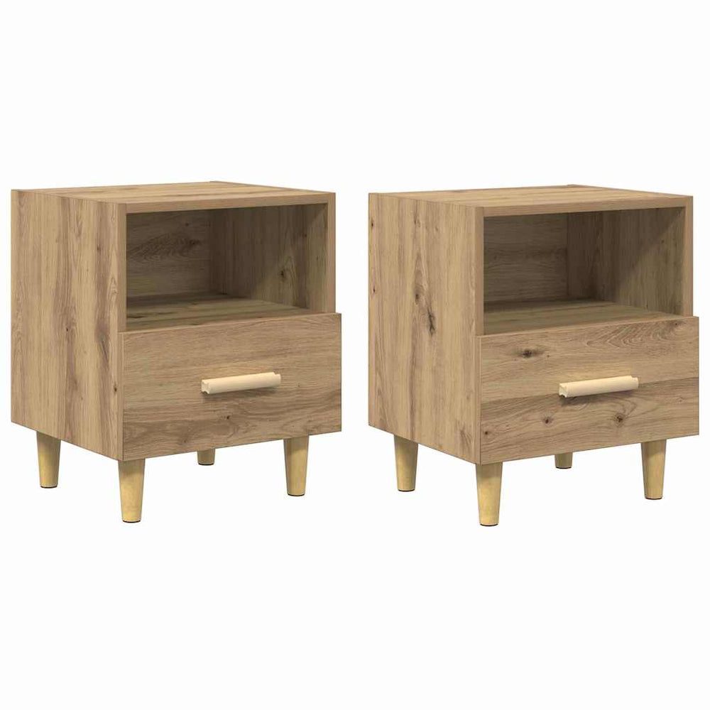 Nachttisch 2er Set Eiche 40x35x47cm