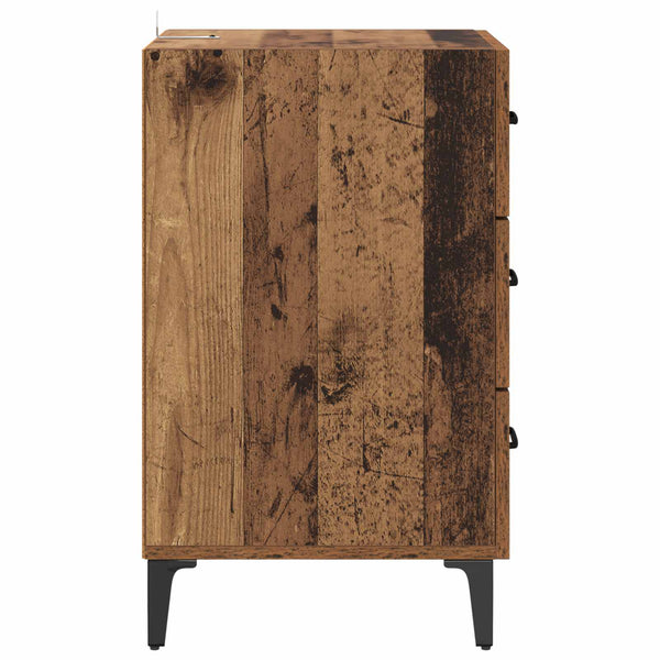 Nachttisch Altholz 40x40,5x66cm