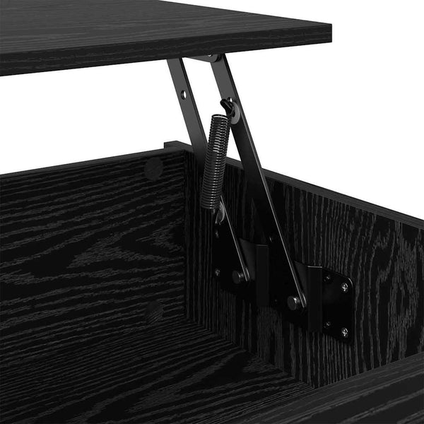 Couchtisch Schwarz Eichenoptik 80 cm
