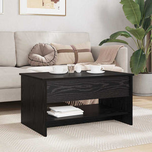 Couchtisch Schwarz Eichenoptik 80 cm
