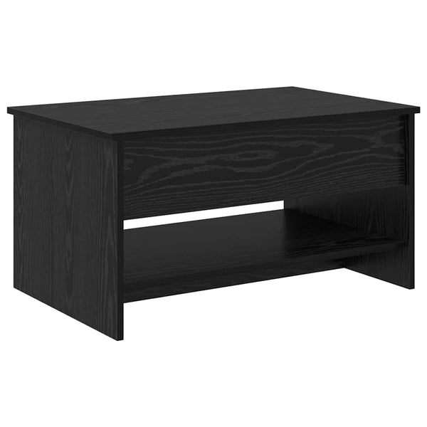 Couchtisch Schwarz Eichenoptik 80 cm