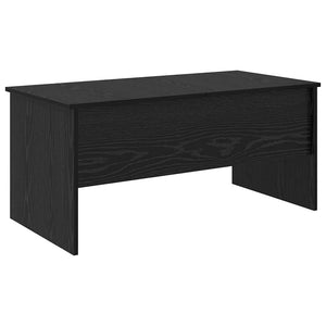 Schwarzer Couchtisch Eichenoptik 102 cm