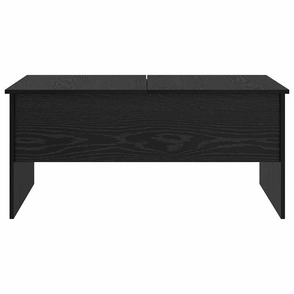 Schwarzer Couchtisch Eichenoptik 102 cm
