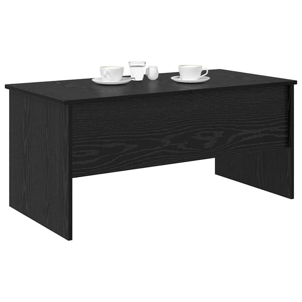 Schwarzer Couchtisch Eichenoptik 102 cm