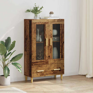 Highboard Altholz mit Schubladen 70x31x115cm