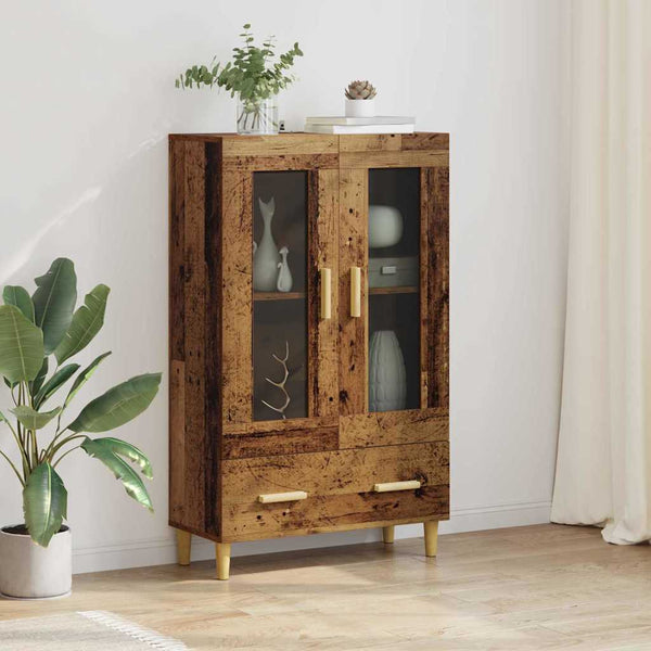 Highboard Altholz mit Schubladen 70x31x115cm