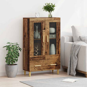 Highboard Altholz mit Schubladen 70x31x115cm