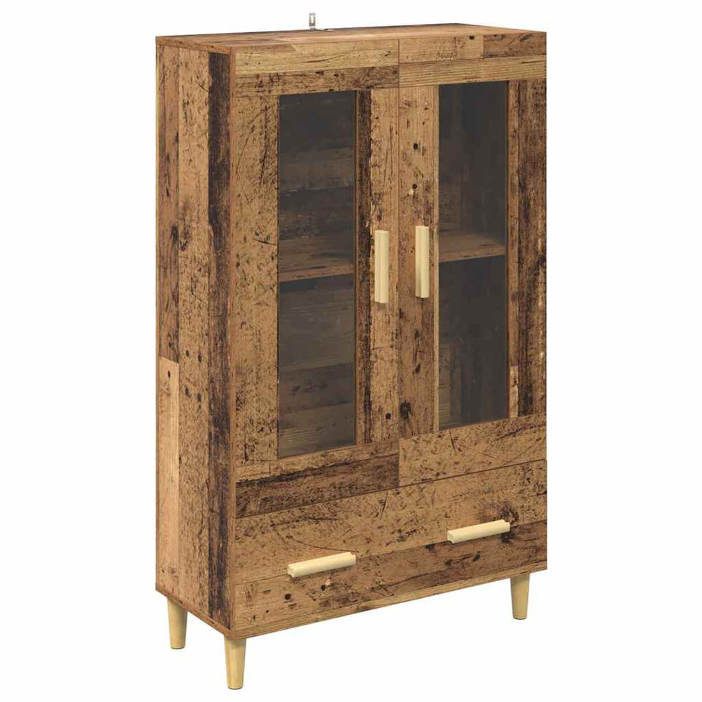 Highboard Altholz mit Schubladen 70x31x115cm