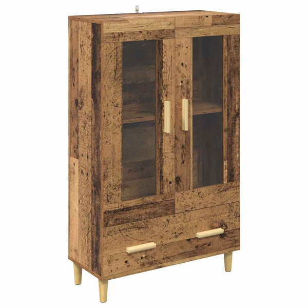 Highboard Altholz mit Schubladen 70x31x115cm