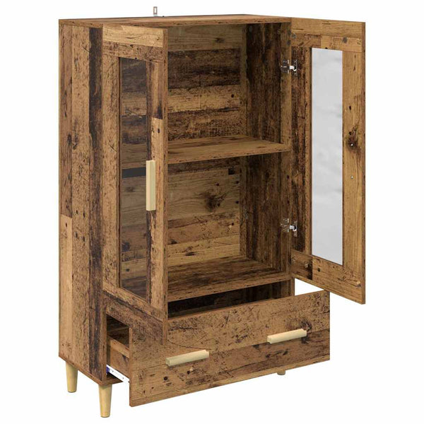 Highboard Altholz mit Schubladen 70x31x115cm