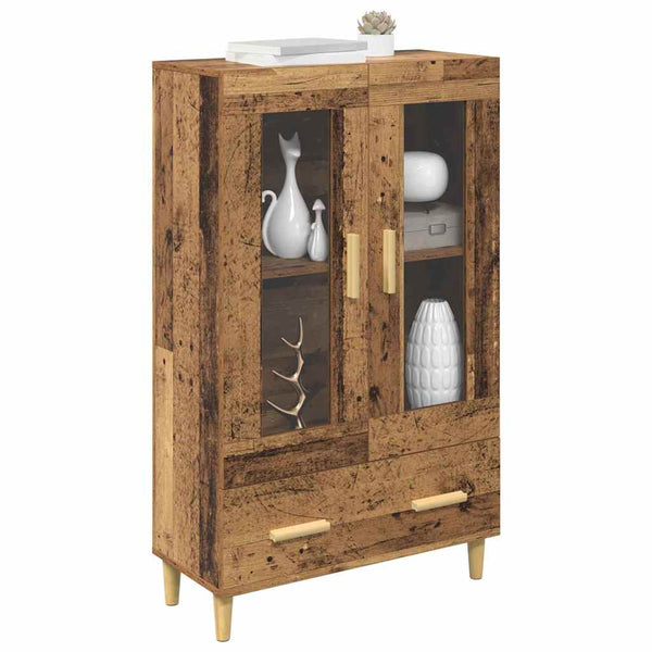 Highboard Altholz mit Schubladen 70x31x115cm