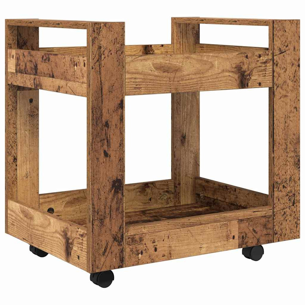 Schreibtischwagen Altholz 60x45x60 cm