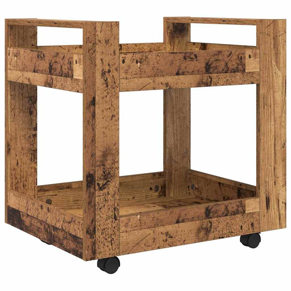 Schreibtischwagen Altholz 60x45x60 cm