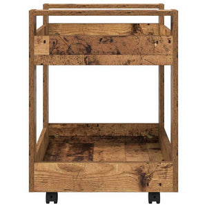 Schreibtischwagen Altholz 60x45x60 cm