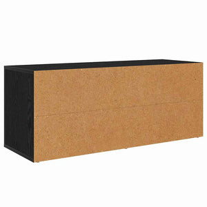 TV-Schrank Schwarz Eichen-Optik 100 cm
