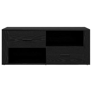 TV-Schrank Schwarz Eichen-Optik 100 cm
