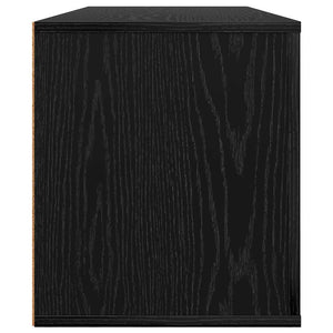 TV-Schrank Schwarz Eichen-Optik 100 cm