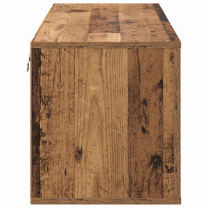 Schuhschrank Altholz mit Regal 100cm