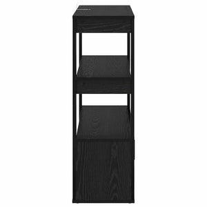 Schwarzes Sideboard Eichenoptik, 80 cm